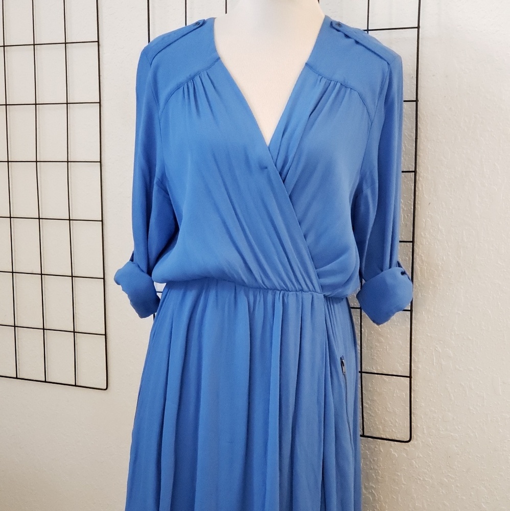 Anthropologie Meave Large blue dresd